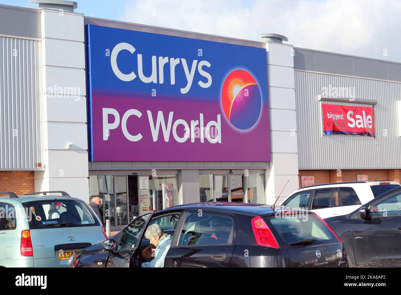 Currys and Pc World store selling electronics such as televisions