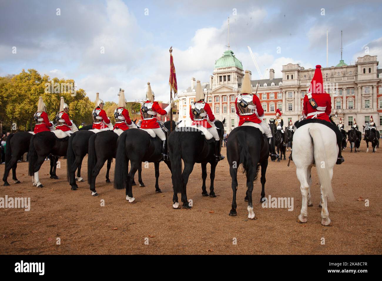 Ghanging of the guards. Horse guards parade. London England Stock Photo