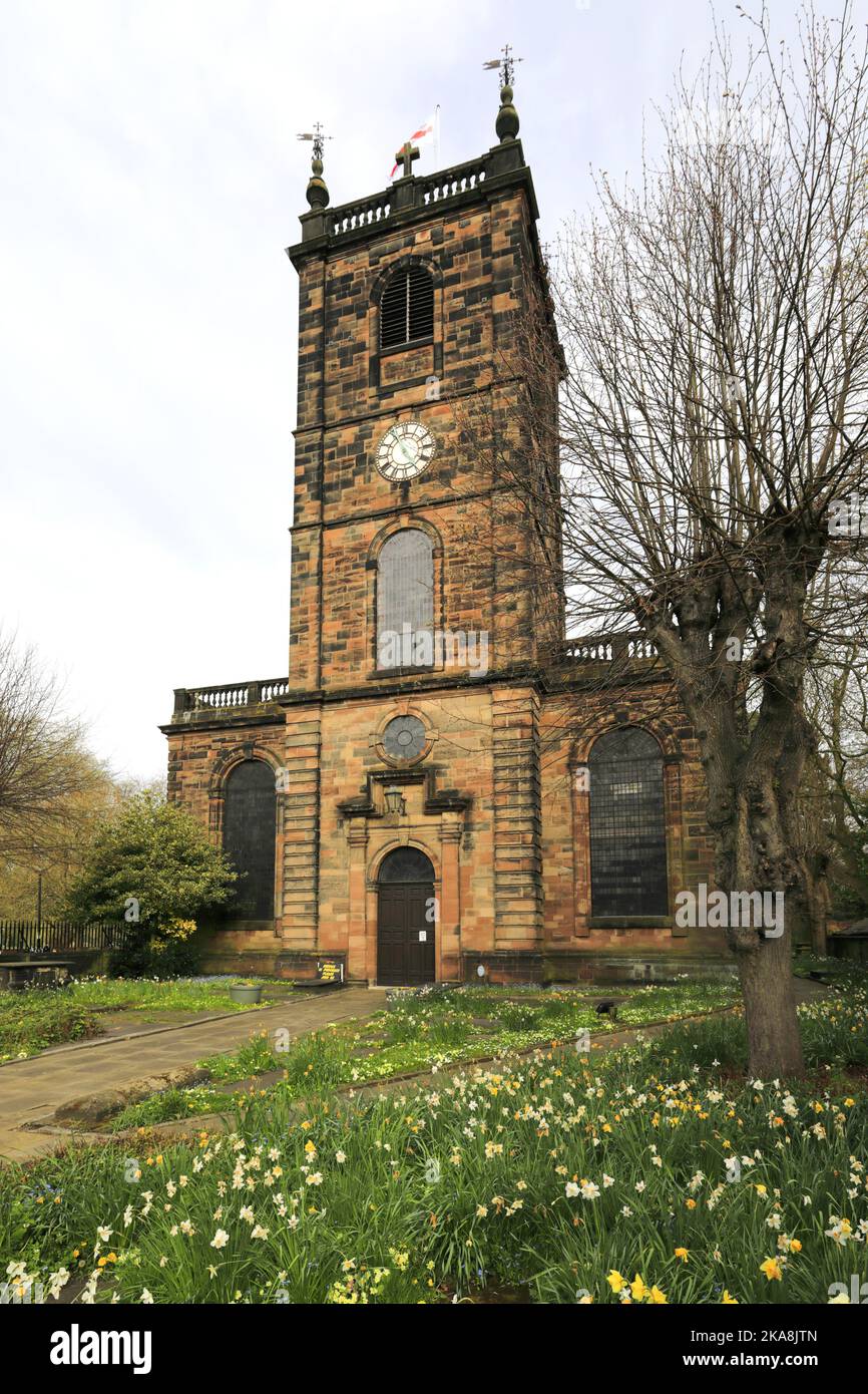 St Modwen church, Burton Upon Trent town, Staffordshire, England; UK Stock Photo