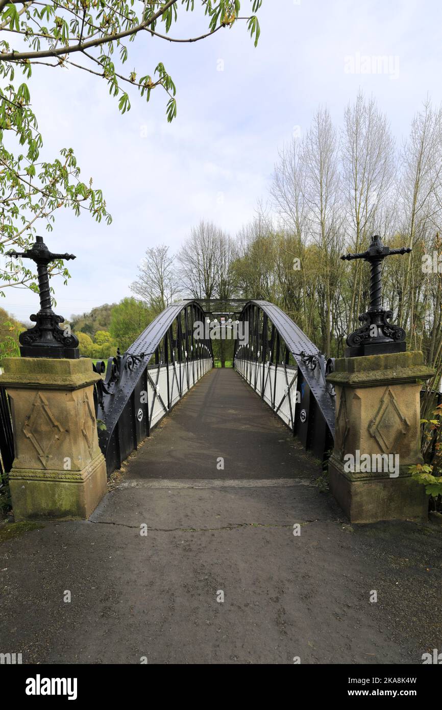 The Andresey bridge over the river Trent, Burton Upon Trent town, Staffordshire, England; UK