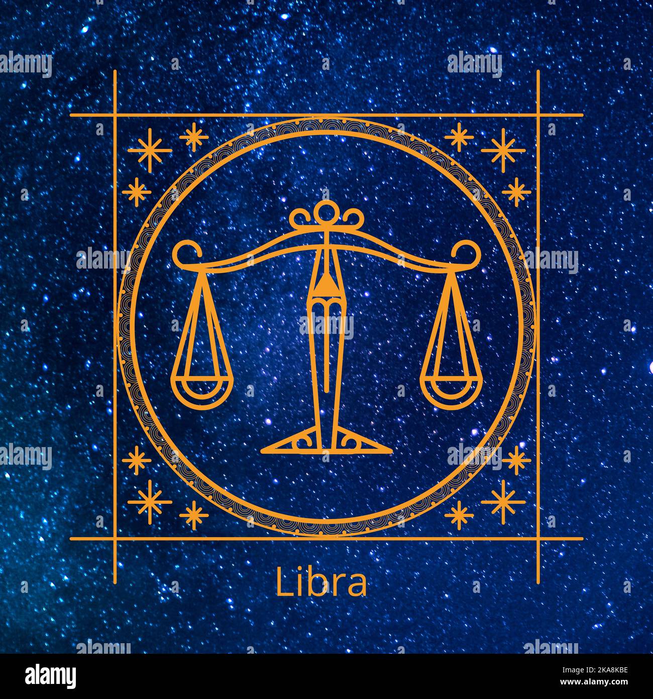 Set of Zodiac Astrology Horoscope signs Libra banner, poster, brochure