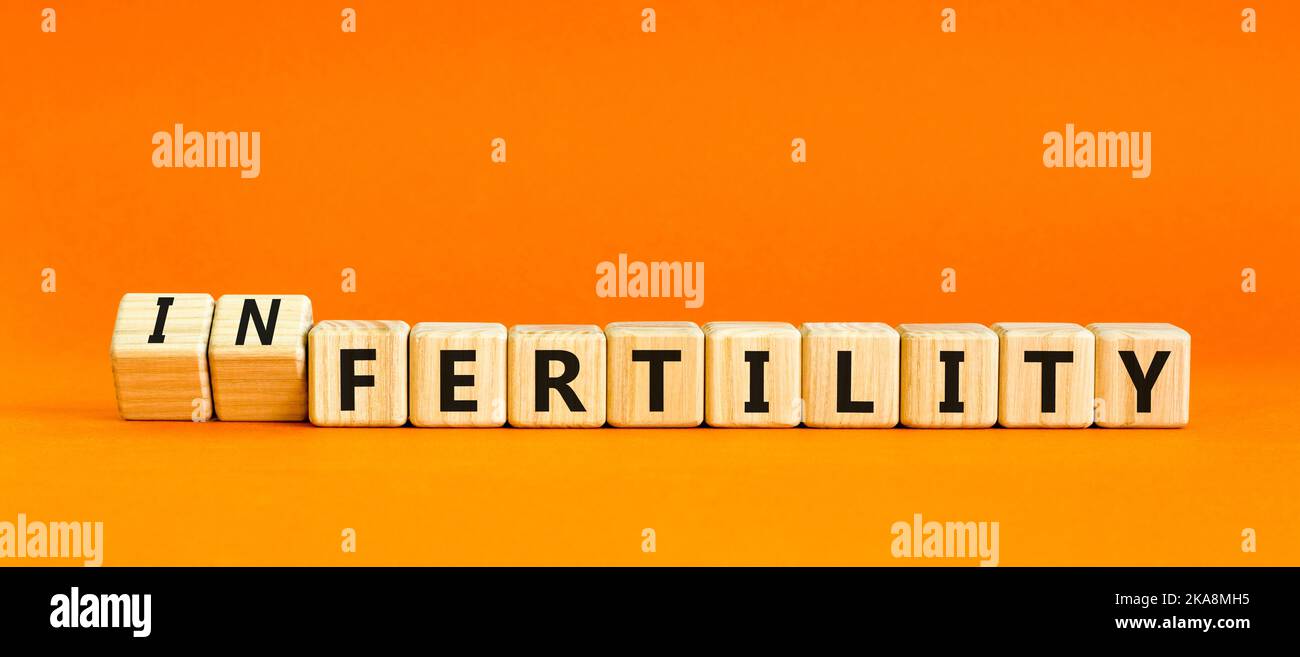 Fertility or infertility symbol. Concept words Fertility or Infertility