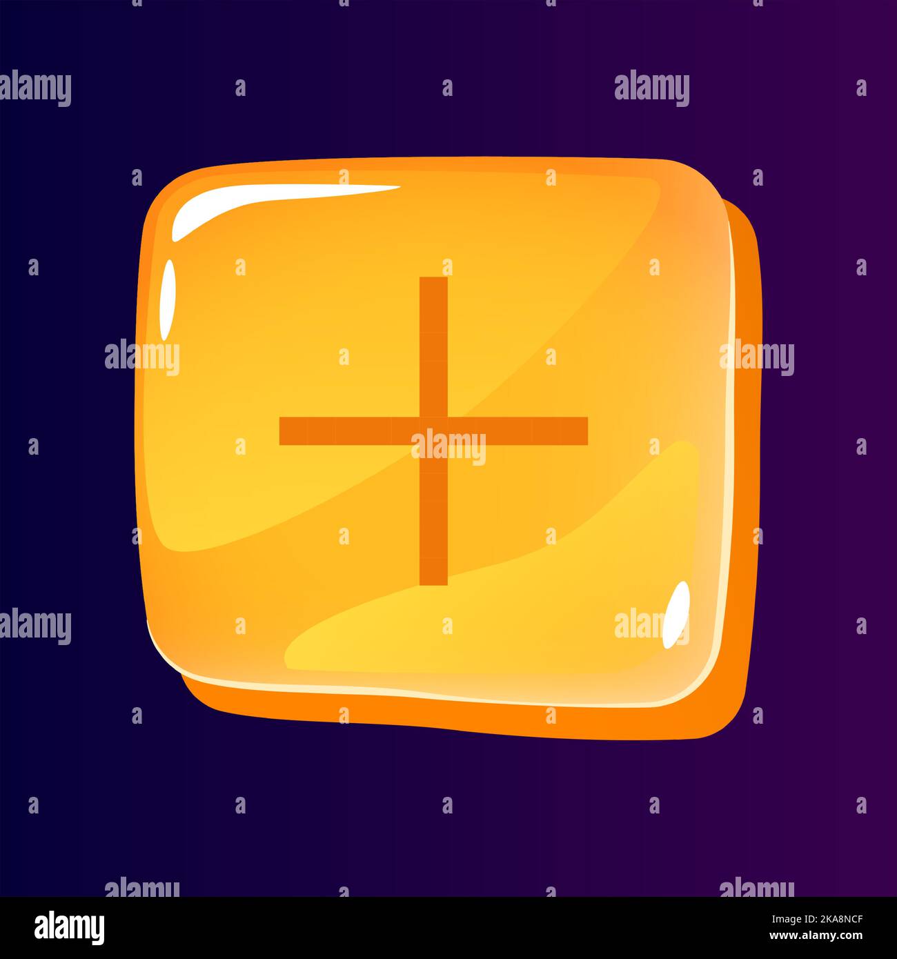 Plus glossy ui button with pixelated icon Stock Vector Image & Art - Alamy