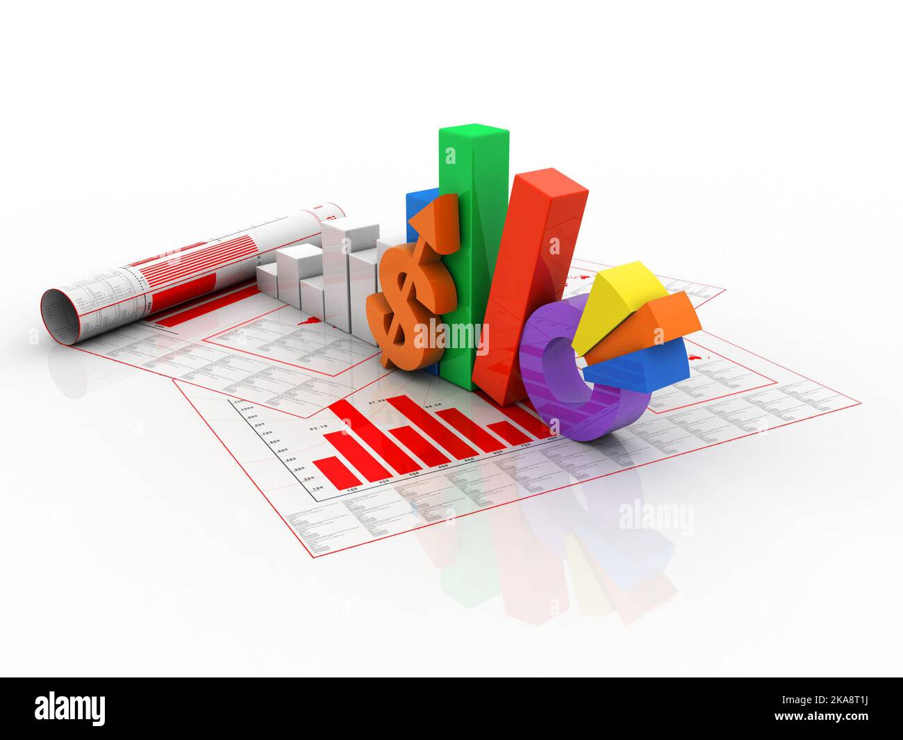 3d rendering Stock market online business concept Stock Photo - Alamy