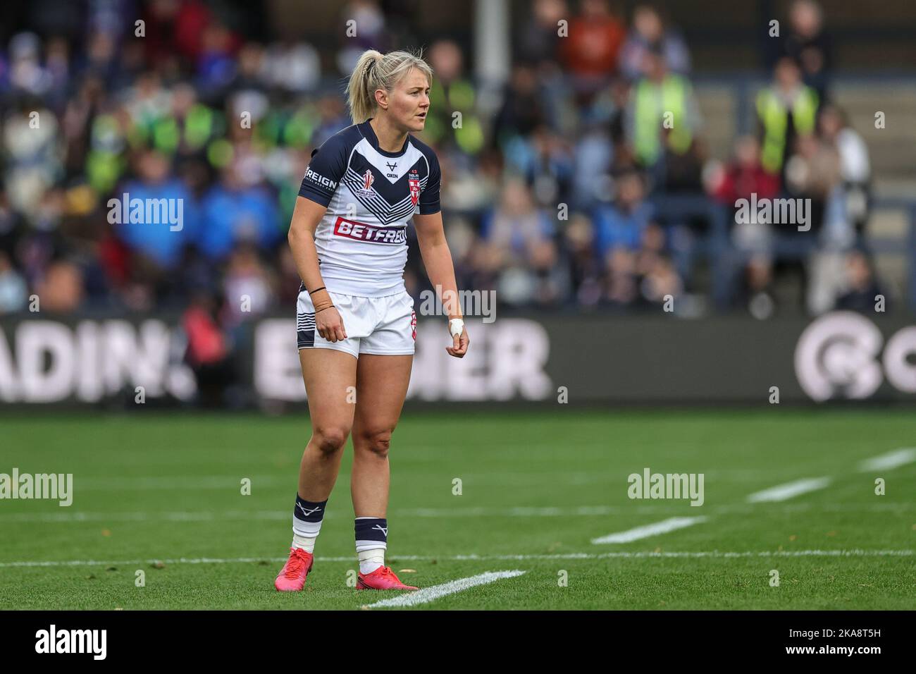 Tara Stanley of England during the Women's Rugby League World Cup 2021