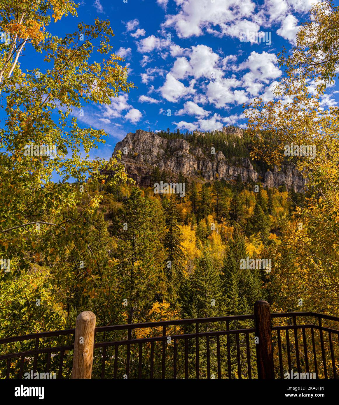 Fall Color in Spearfish Canyon From Spearfish Falls Overlook, Spearfish