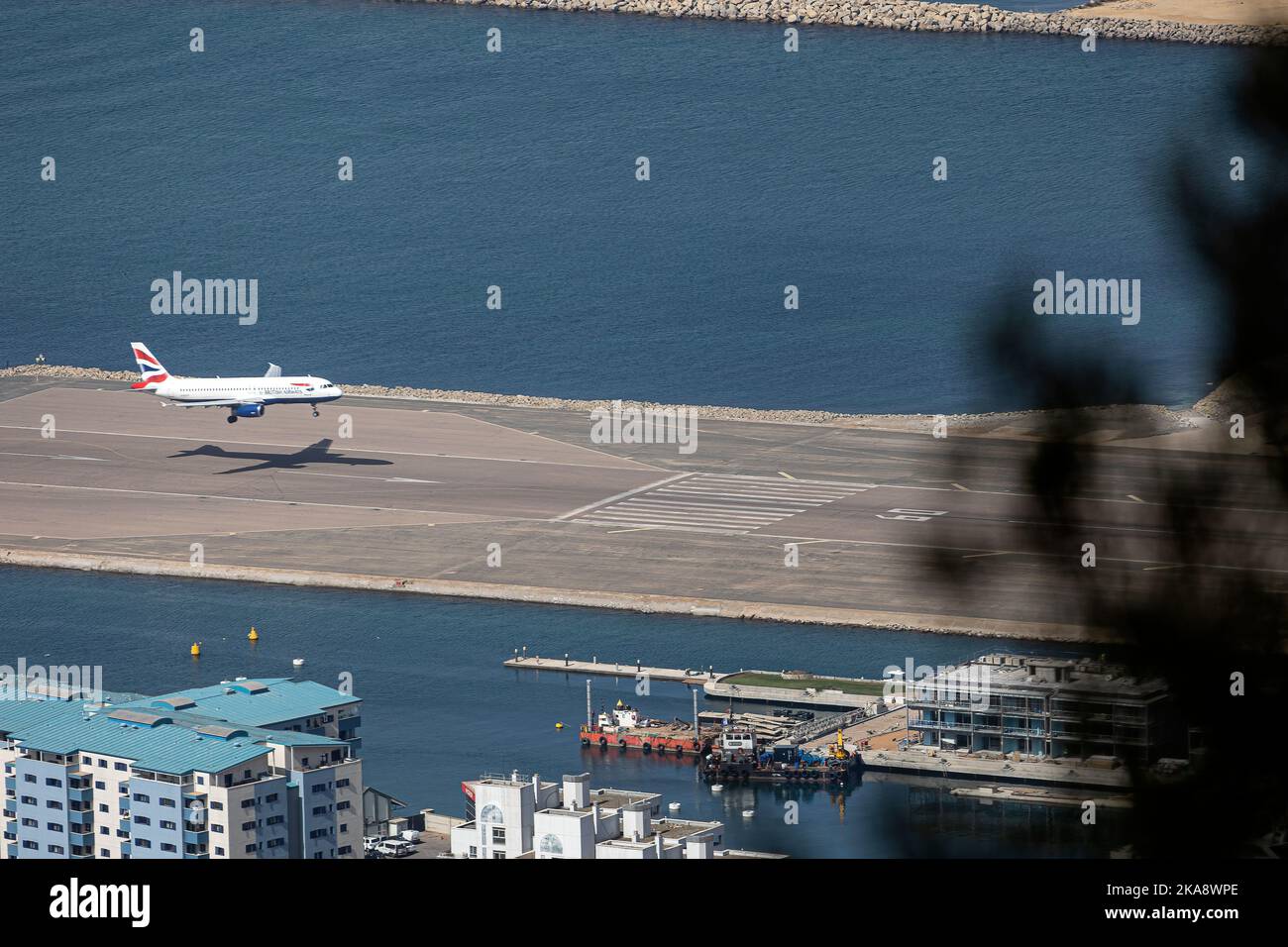 Gibraltar Airport Stock Photo