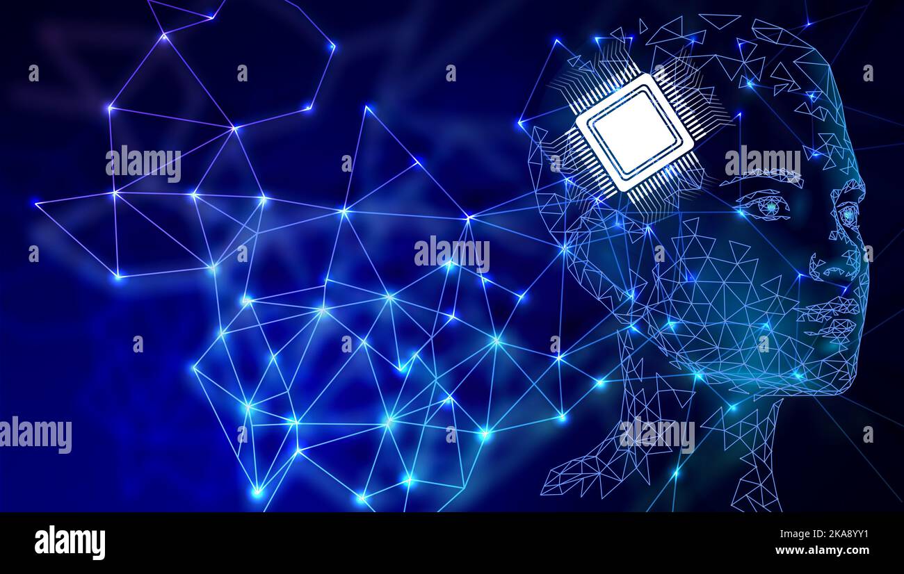 High Tech Communicator Abstract technology background Hi-tech communication concept innovation ...
