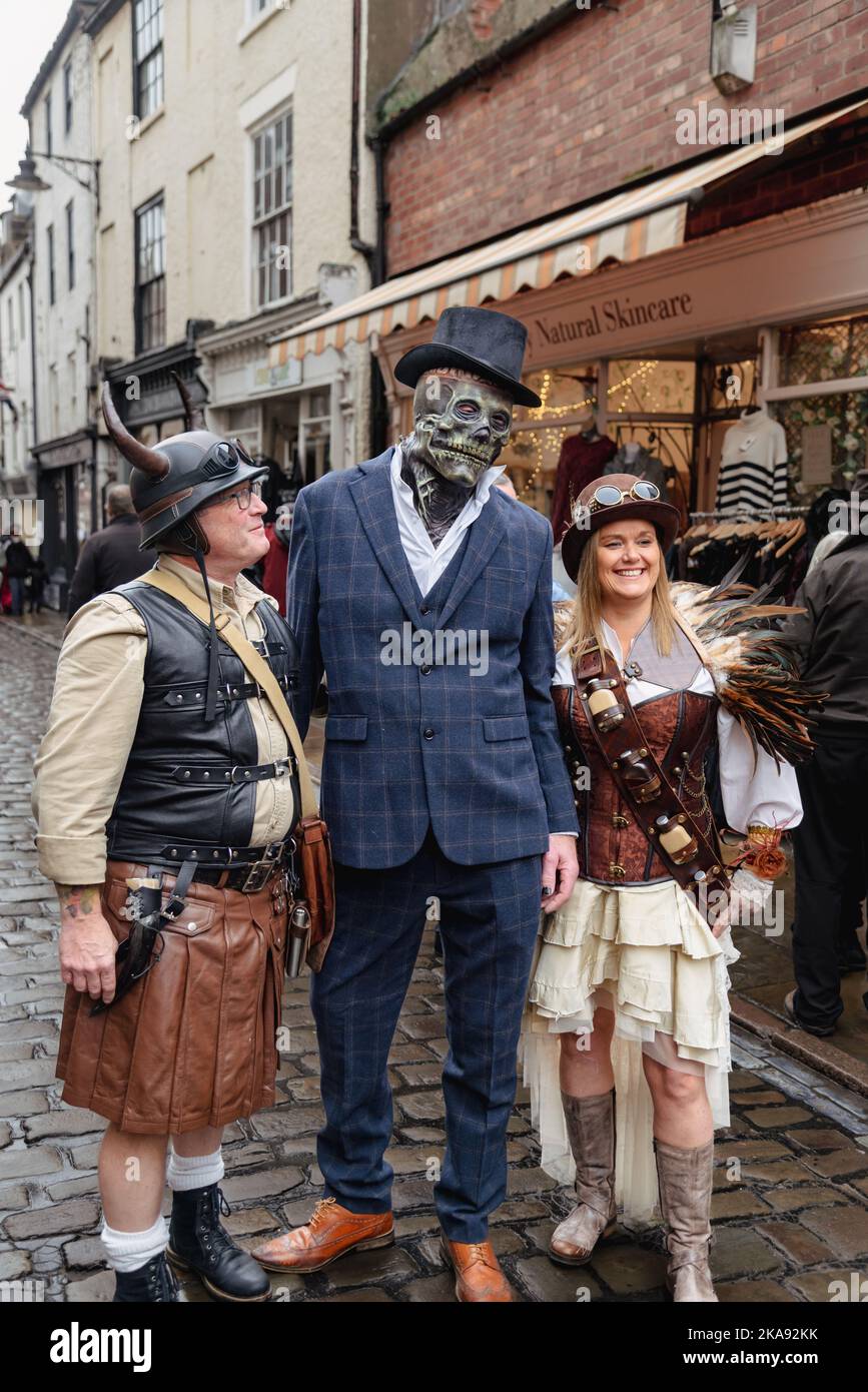 People dressed up at Whitby Goth Weekend Stock Photo Alamy