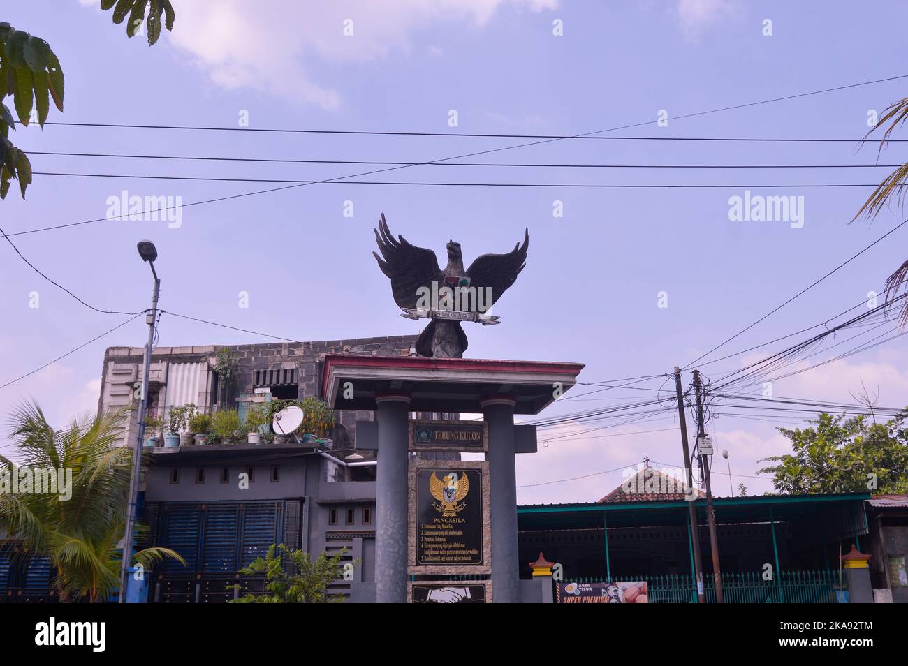Garuda Pancasila Monument in krian Sidoarjo Stock Photo