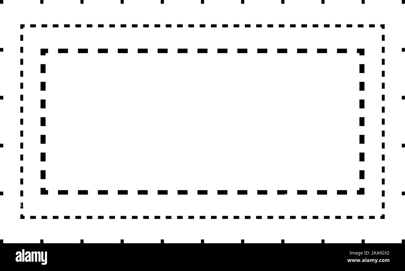 Tracing rectangle shape lines element for preschool, kindergarten and