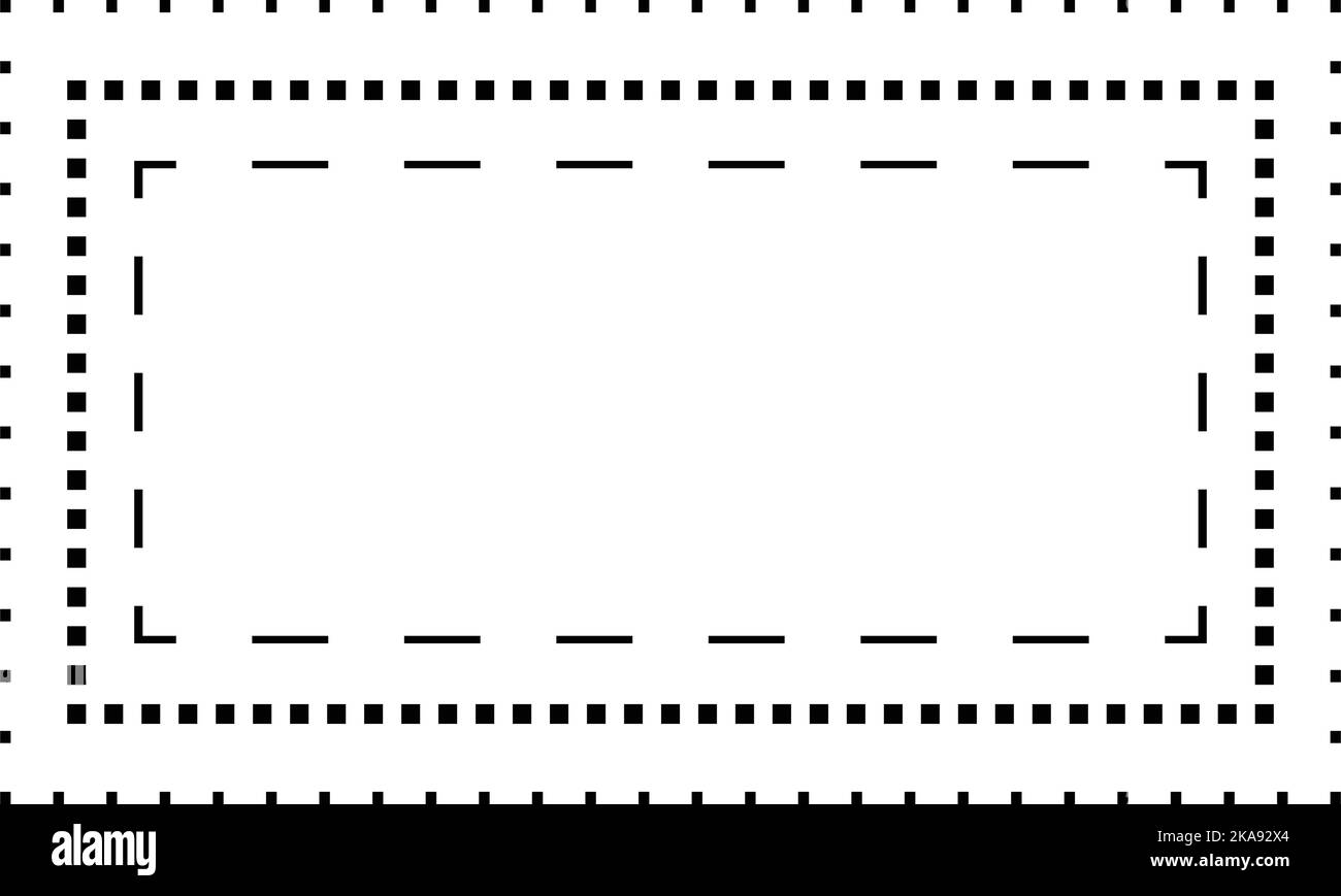 Tracing rectangle shape lines element for preschool, kindergarten and