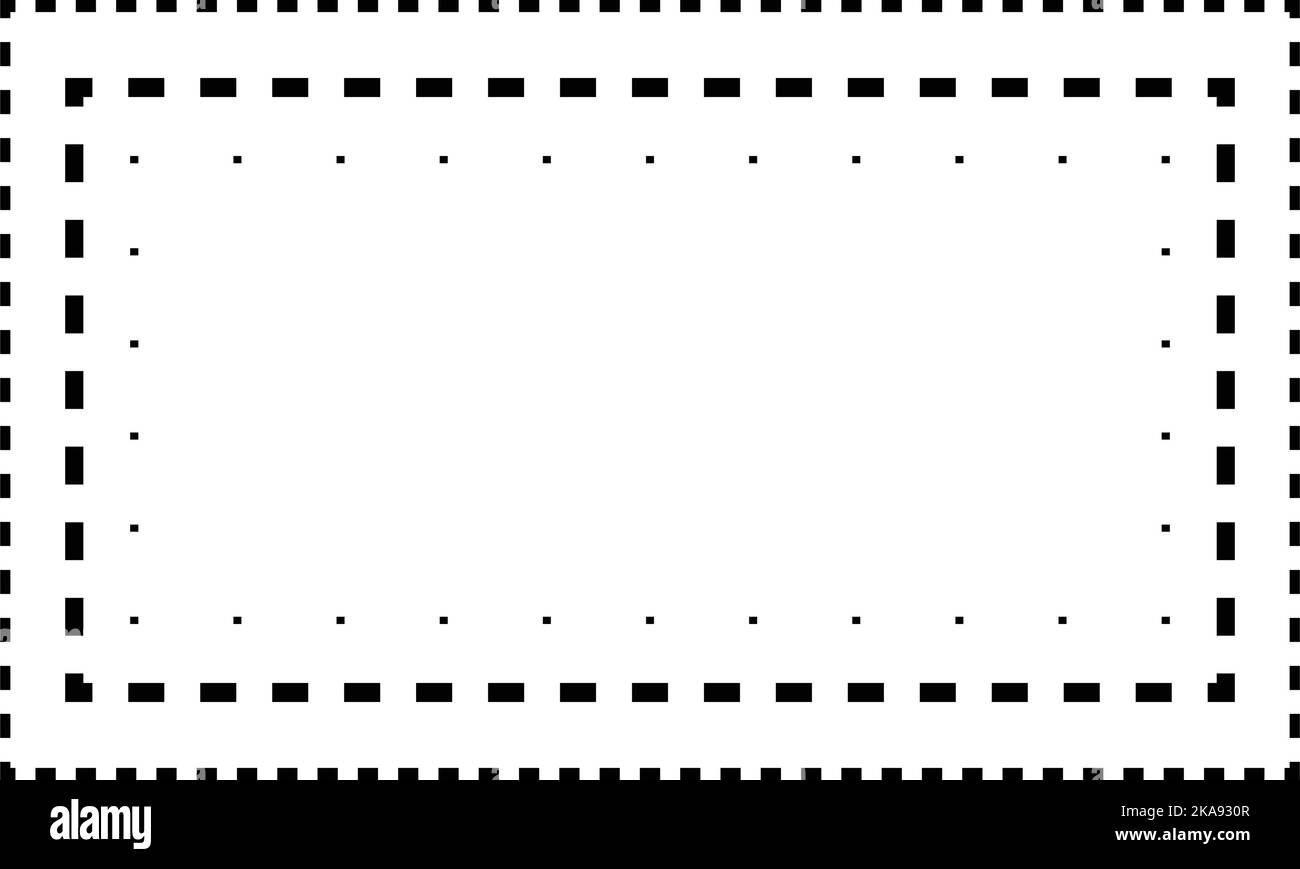 Tracing rectangle shape lines element for preschool, kindergarten and