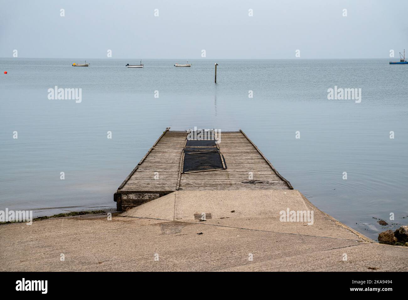 Floating boat launch ramp, Morecambe, Lancashire Stock Photo Alamy