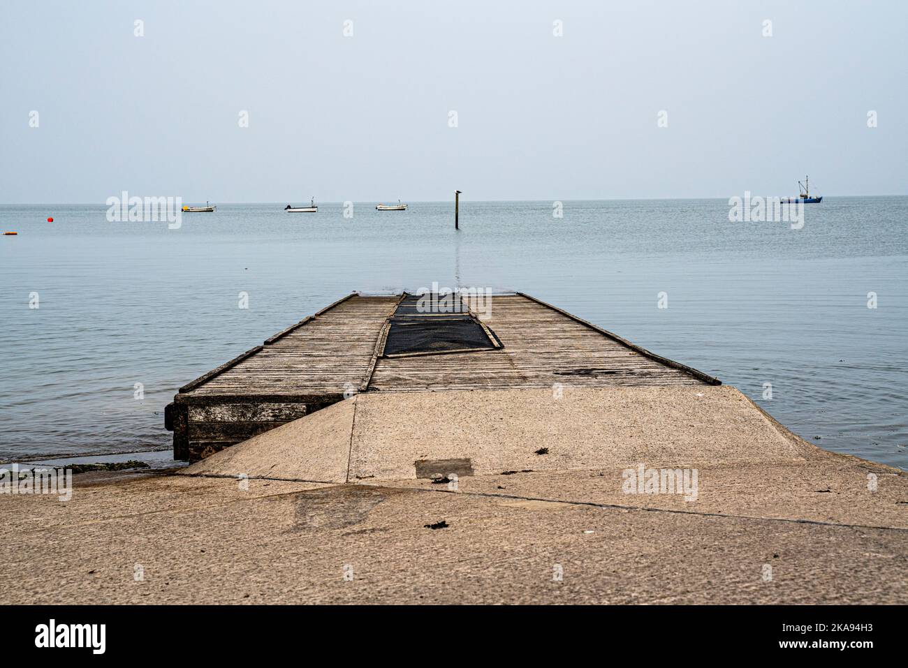 Floating boat launch ramp, Morecambe, Lancashire Stock Photo Alamy