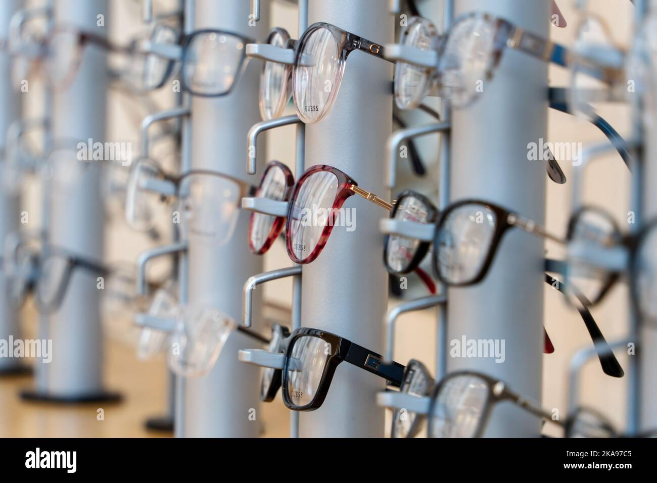 Rotating display stand rack hi-res stock photography and images - Alamy