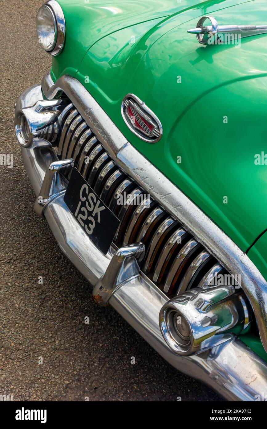 Buick Eight four door American saloon car built in the 1950s. Stock Photo