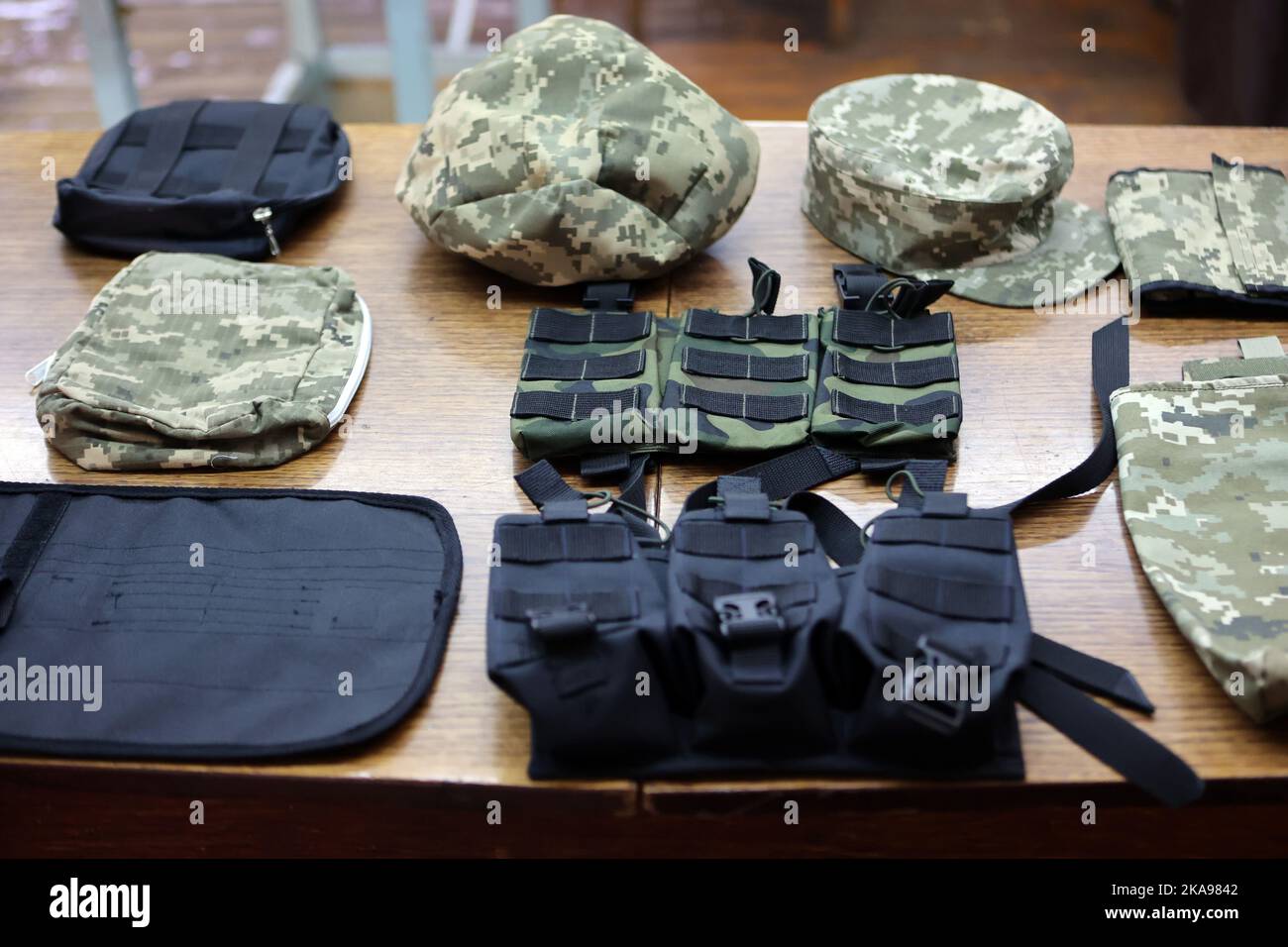 IVANOFRANKIVSK, UKRAINE OCTOBER 28, 2022 Various types of military