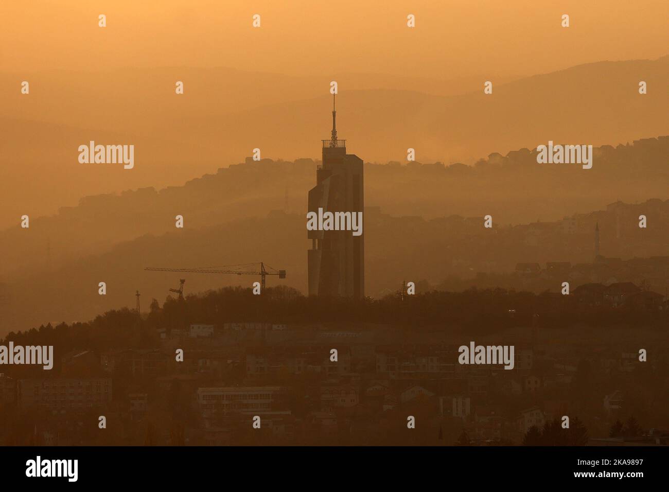 Sarajevo, Bosnia and Herzegovina, on November 01, 2022. Panorama of