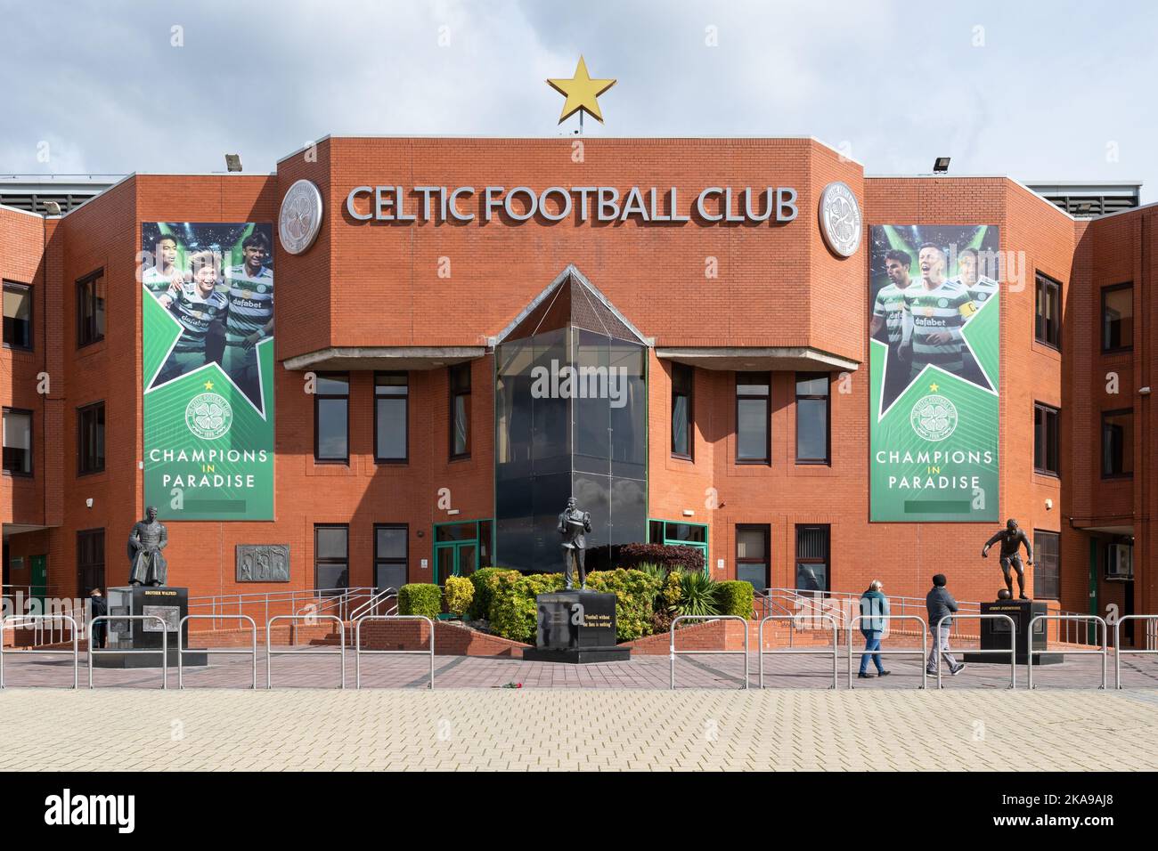 Celtic Park stadium, Parkhead, Glasgow, Scotland, UK Stock Photo