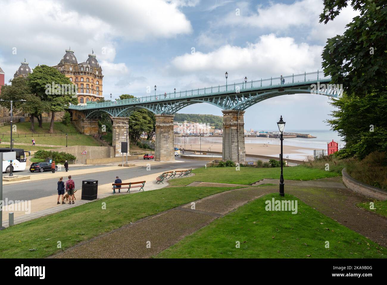 Scarborough, UK The Cliff Bridge, formerly known as The Spa Bridge, spanning Valley Road
