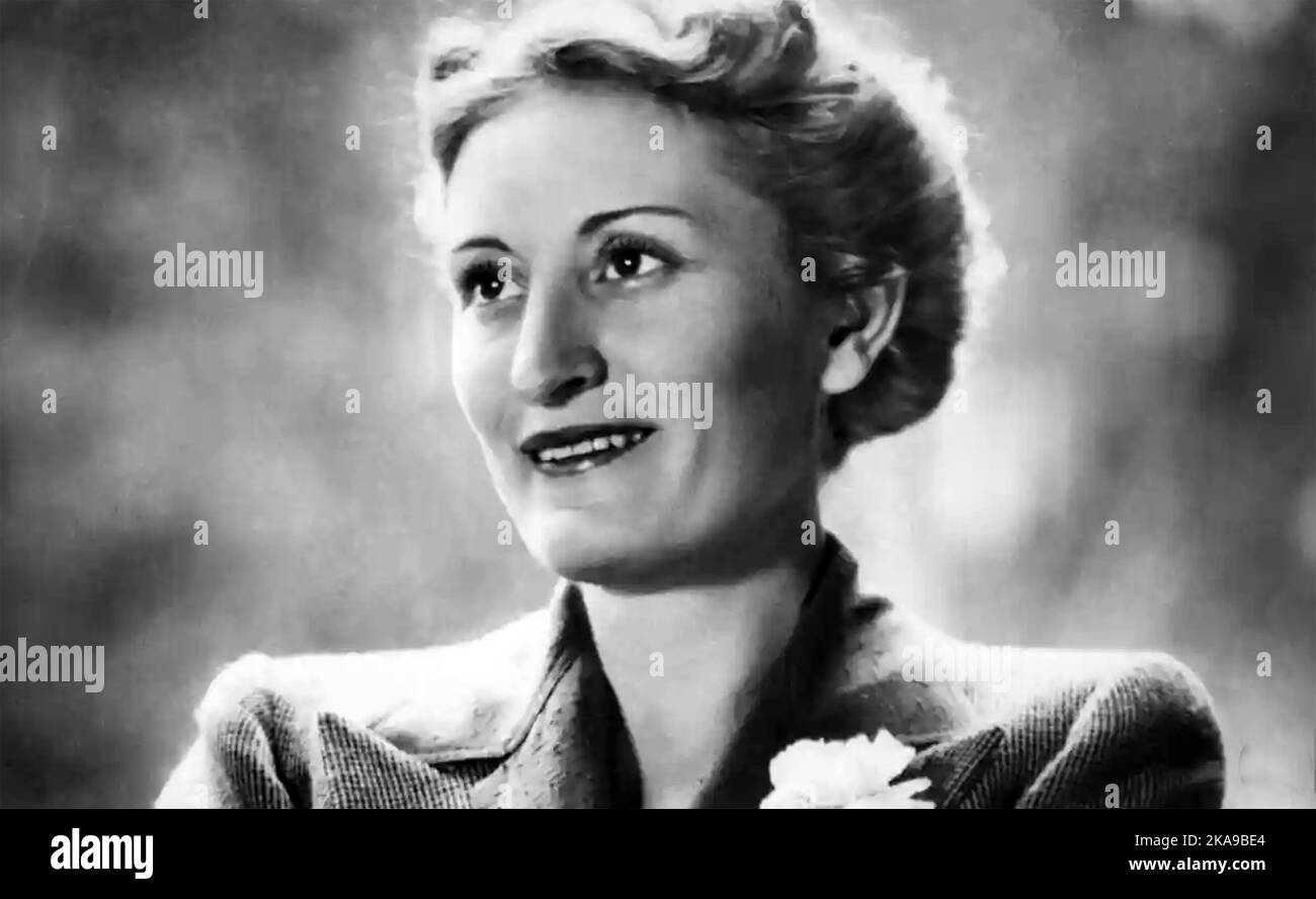 EDDA MUSSOLINI (1910-1995) daughter of Italian Fascist dictator Benito Mussolini Stock Photo
