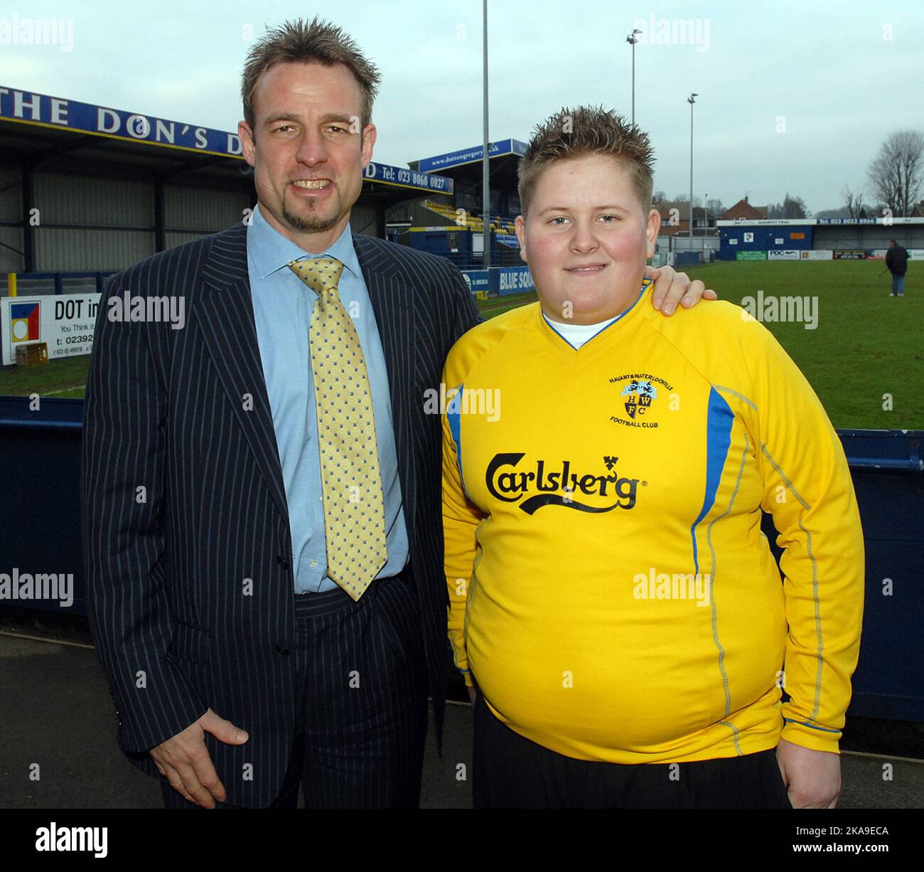 havant and waterlooville fan billy parker back at the ground after