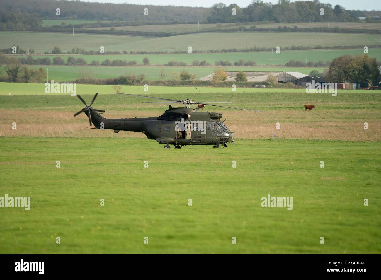 British Royal Air Force Joint Helicopter Command (JHC) Puma HC2 ...