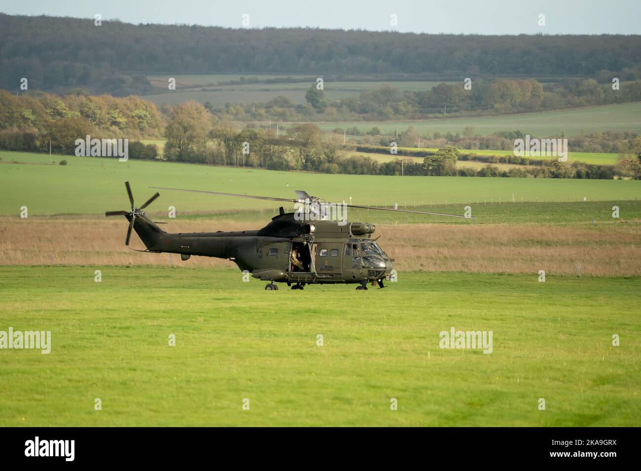 British Royal Air Force Joint Helicopter Command (JHC) Puma HC2 ...
