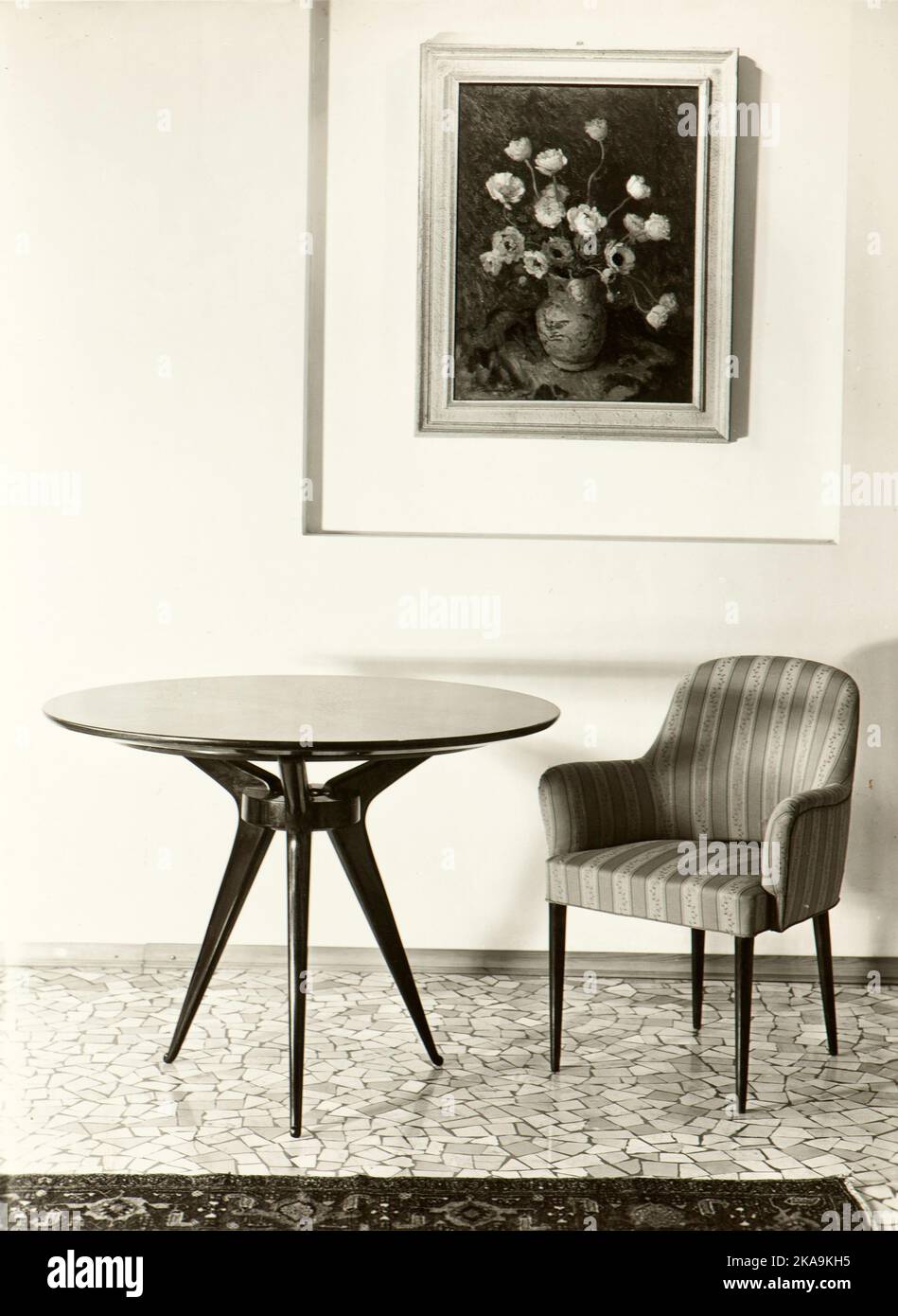 A stylish table and chair made by ABENI, Milano Stock Photo Alamy