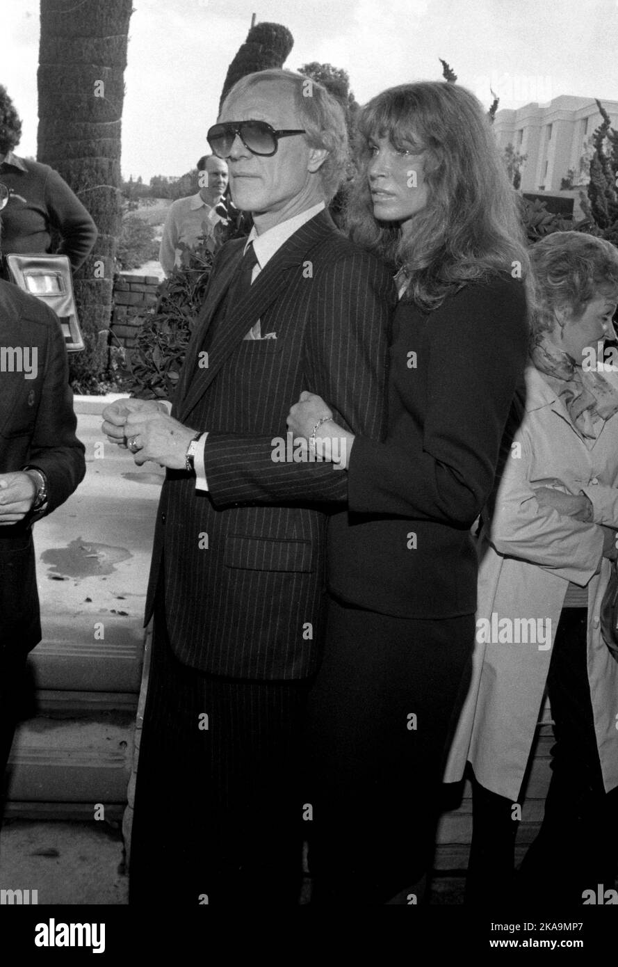 Rick Turkel Richard Harris and Ann Turkel at the Funeral Service for David Jansen ...