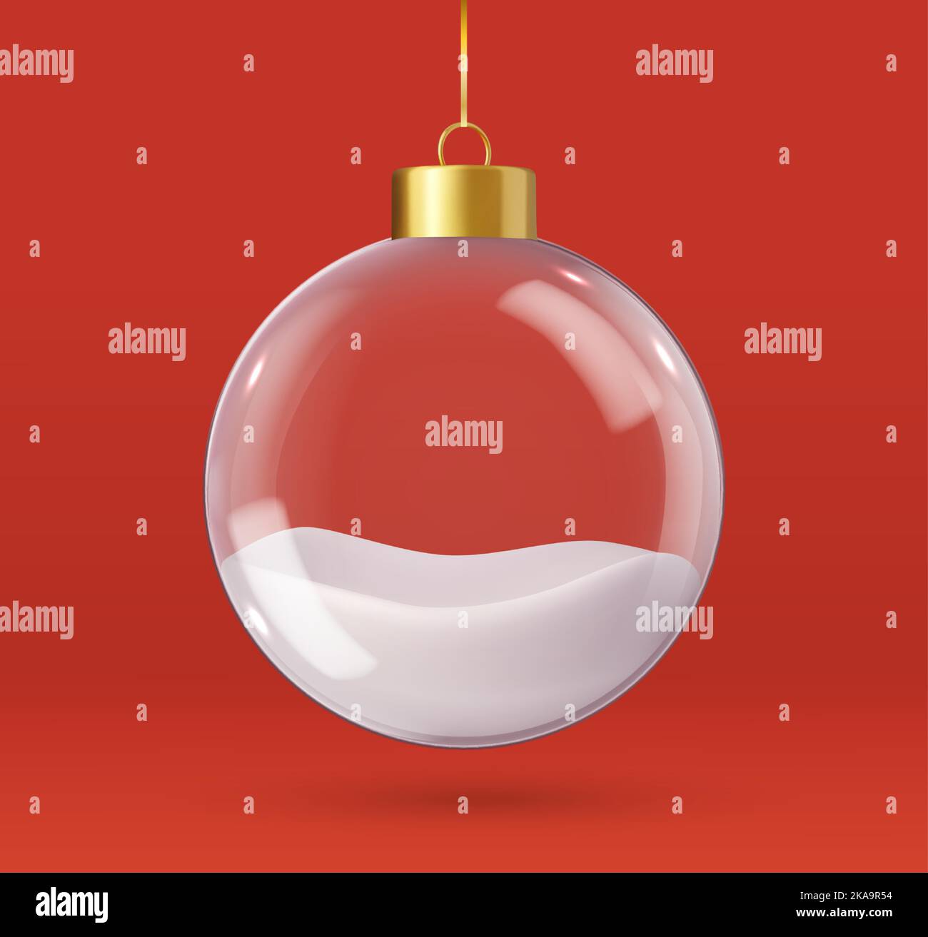 Christmas tree clear glass baubles hi-res stock photography and images ...