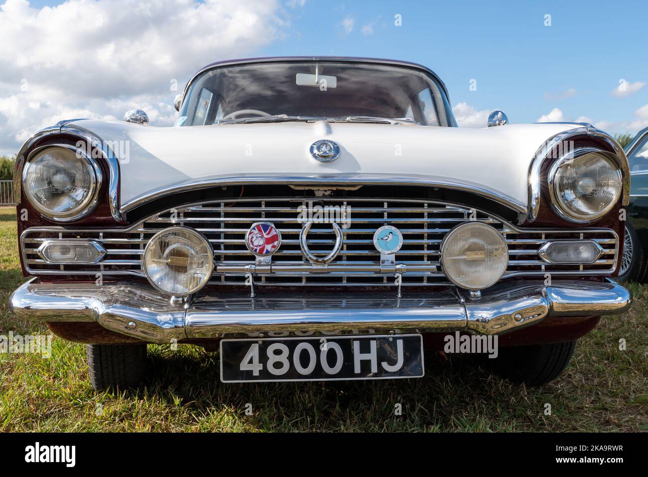 Tarrant Hinton.Dorset.United Kingdom.August 25th 2022.A restored vintage Vauxhall Cresta is on display at the Great Dorset Steam Fair Stock Photo