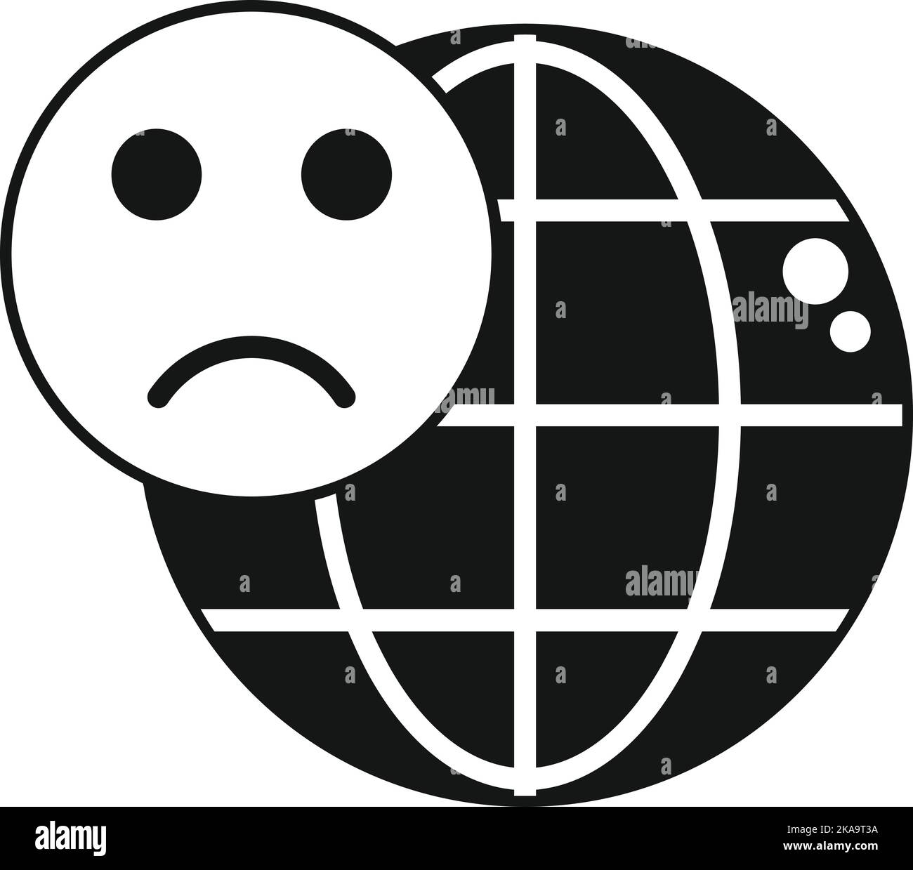 Global review icon simple Black and White Stock Photos & Images - Alamy