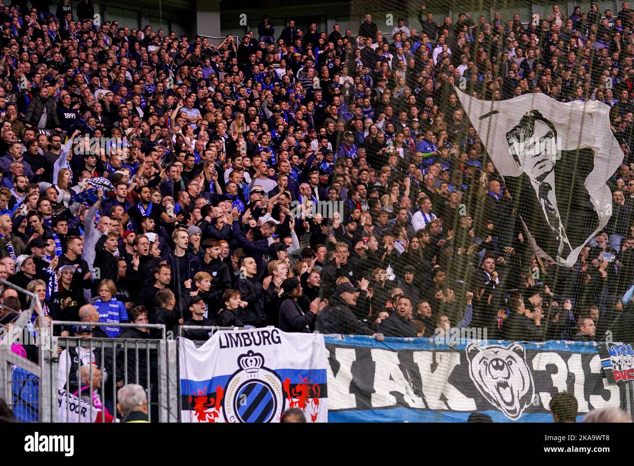 Club Brugge Fans Cheer Prior Uefa Editorial Stock Photo - Stock