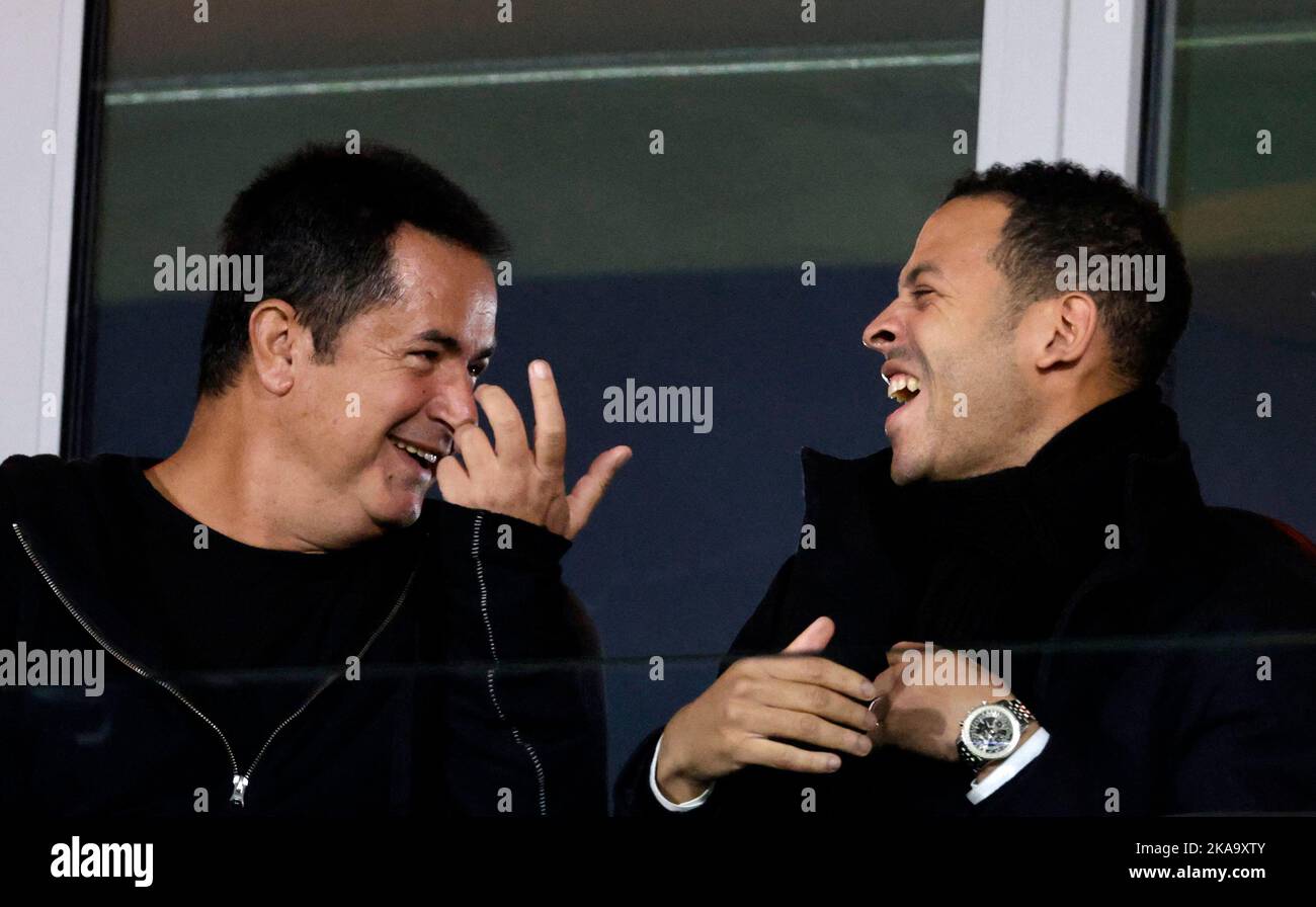 Hull City Owner Acun Ilicali watches the game from the directors box with  guests including Nick Barmby Stock Photo - Alamy