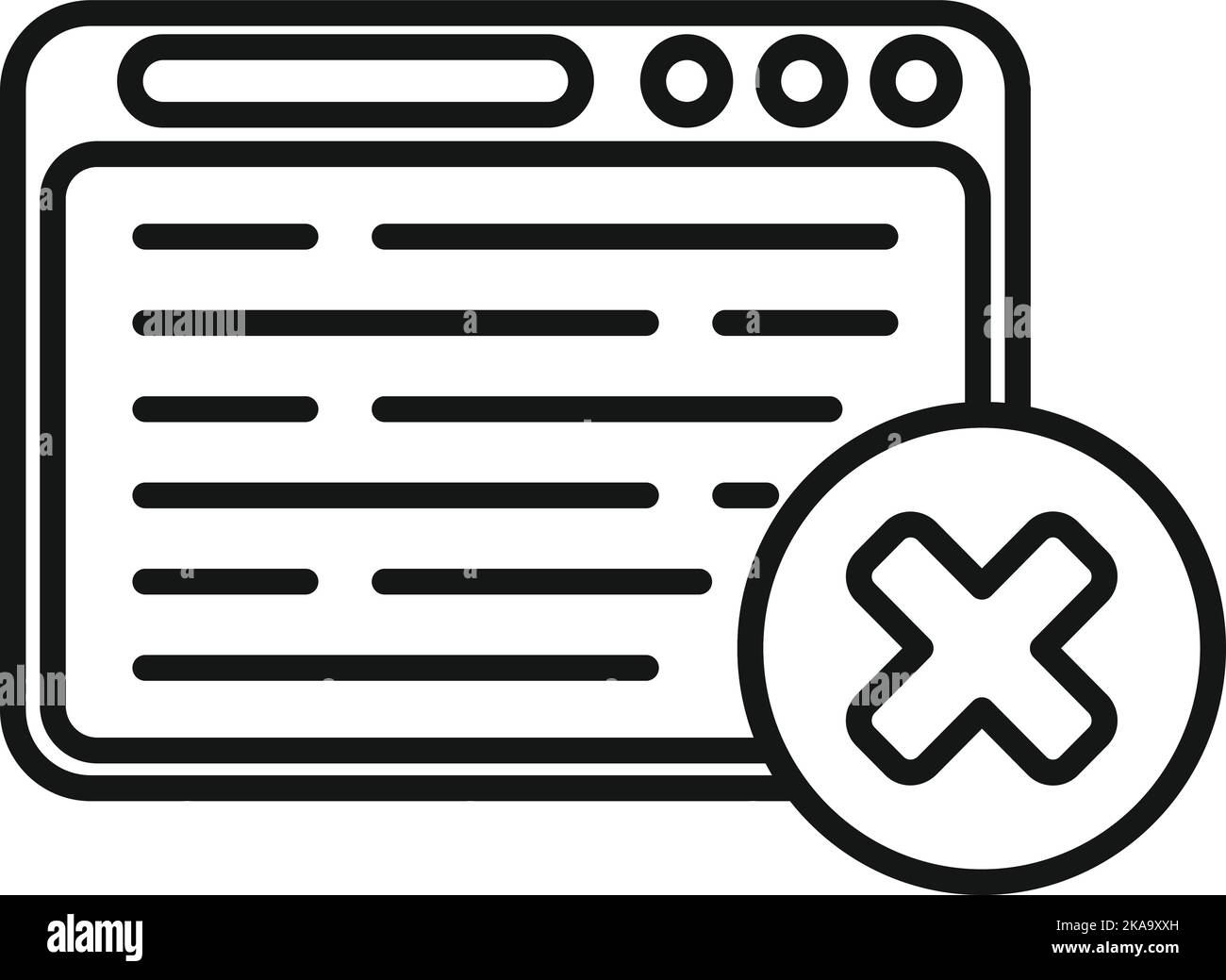 Web dislike icon outline vector. Social media. Negative person Stock ...