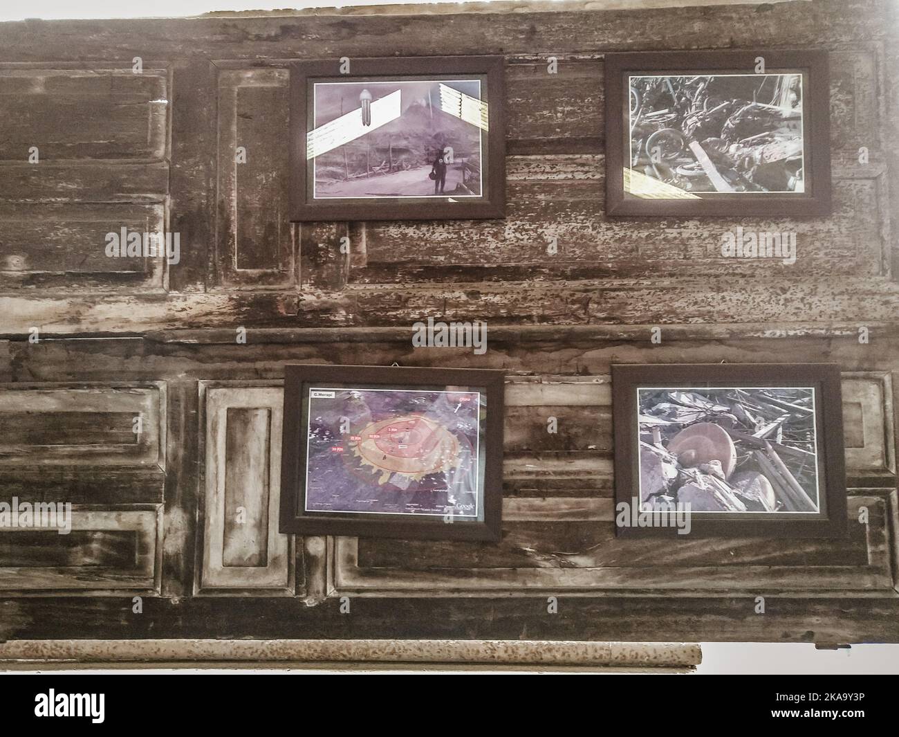 Photos left by victims of the 2010 Mount Merapi eruption, Yogyakarta ...