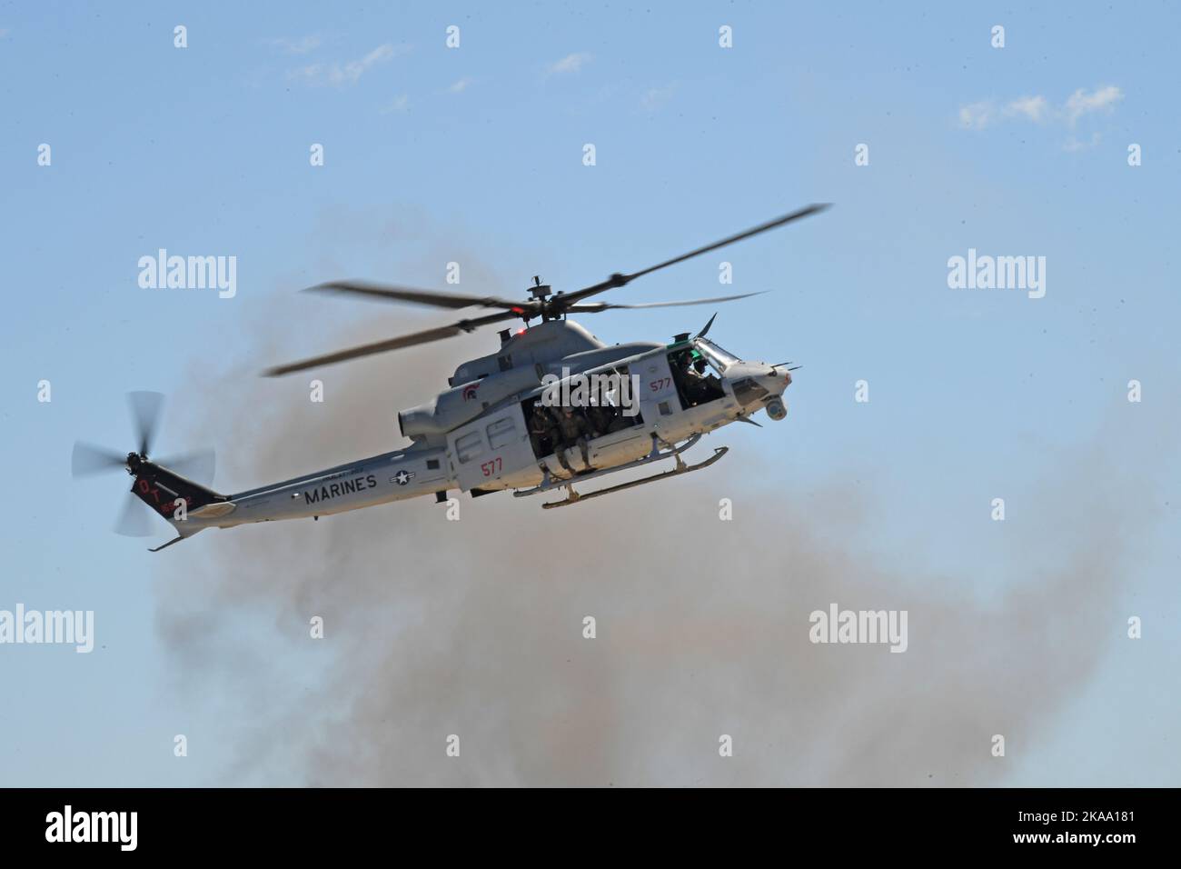 USMC UH-1Y Venom In Flight Stock Photo - Alamy