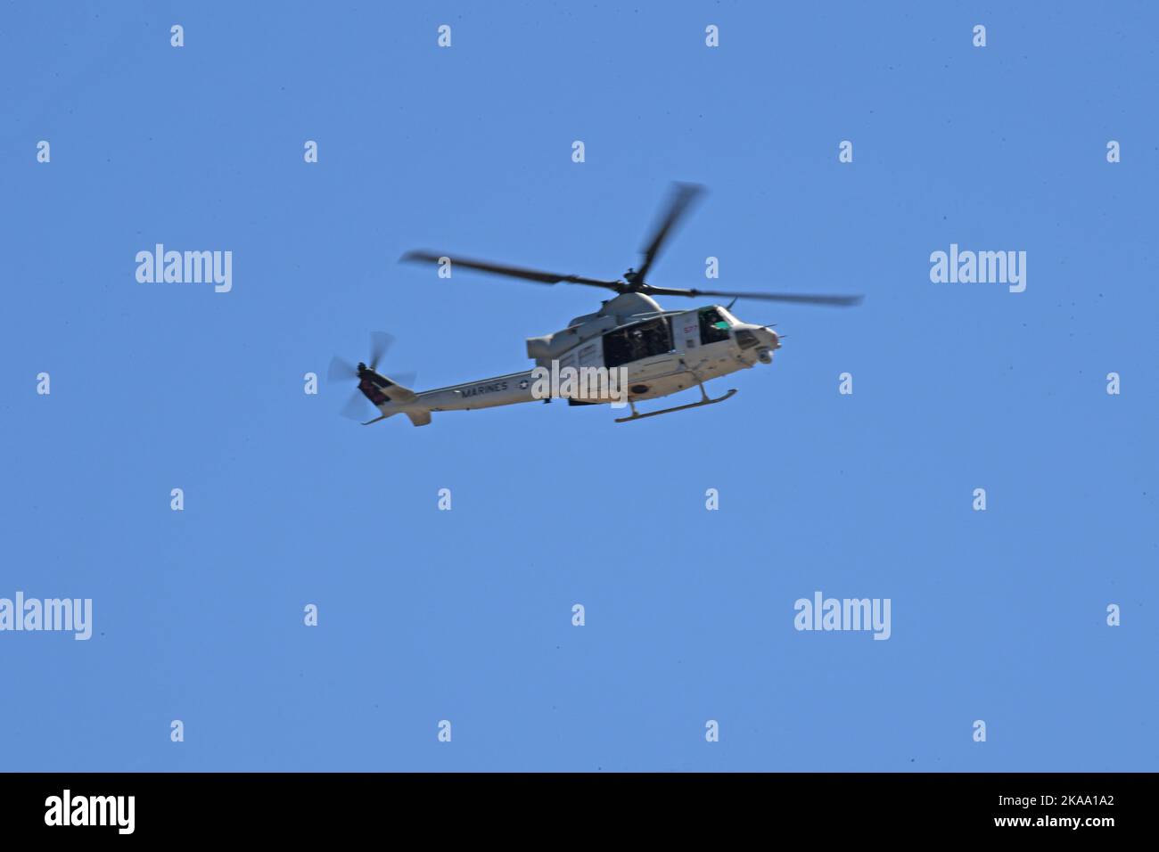 USMC UH-1Y Venom in flight Stock Photo - Alamy