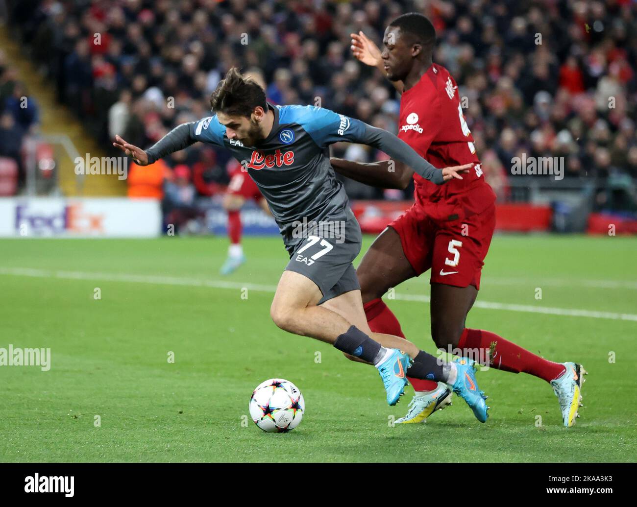 Liverpool November Anfield Stadium, Liverpool, England: 1st November 2022, Champions ...