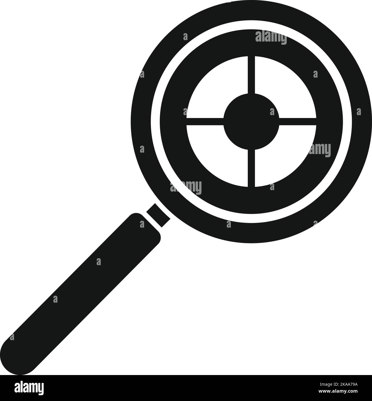 Segment market icon simple vector. Customer chart. Business lead Stock ...