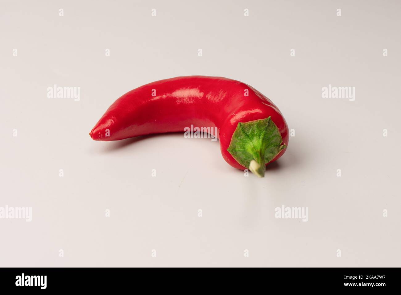 Red hot chili pepper isolated on a white background Stock Photo - Alamy