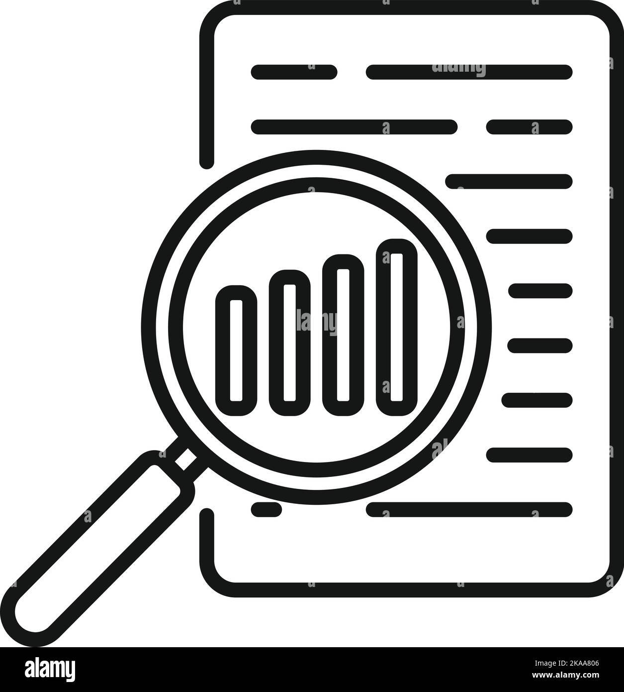 Sale chart icon outline vector. Target market. Business share Stock