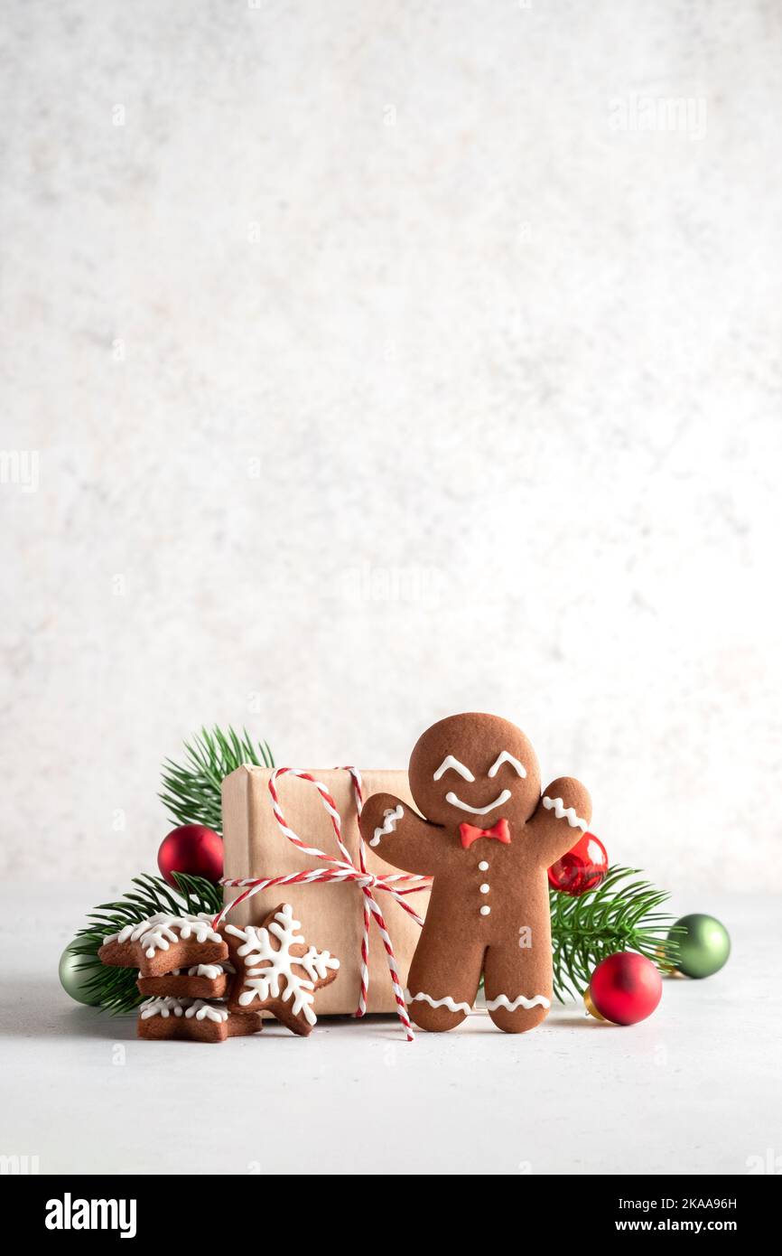 Cute Gingerbread man Stock Photo