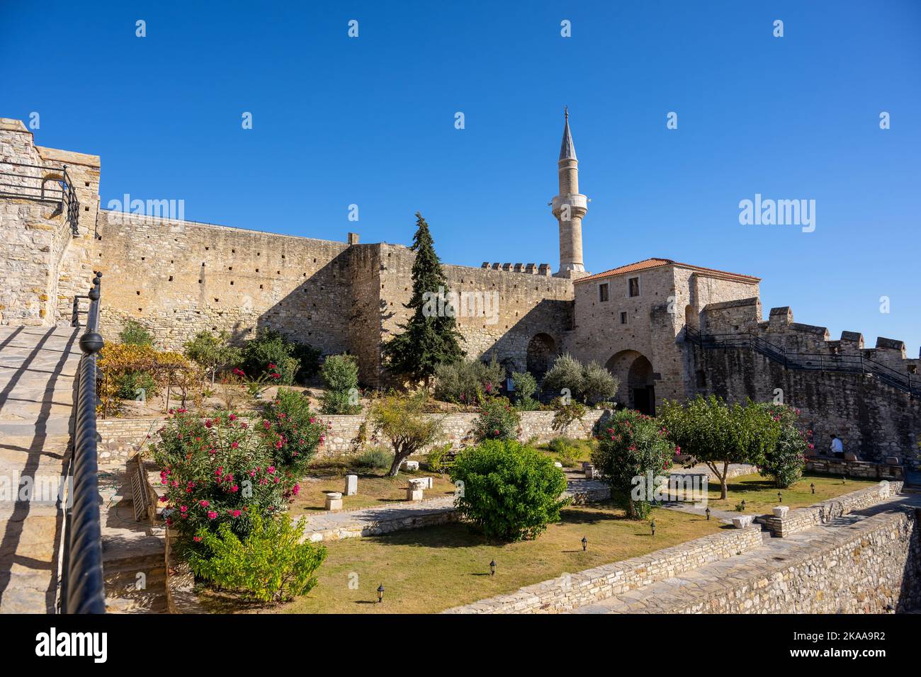 Çeşme Castle in Çeşme, Izmir Provence, Turkey. Stock Photo