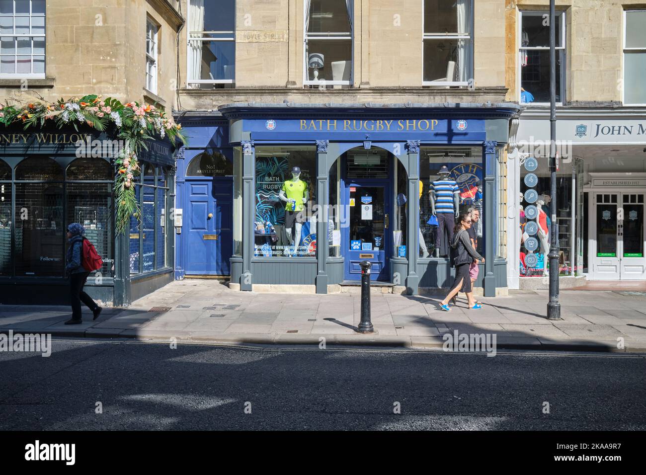 Bath Rugby Shop in the City of Bath Somerset England  UK Stock Photo