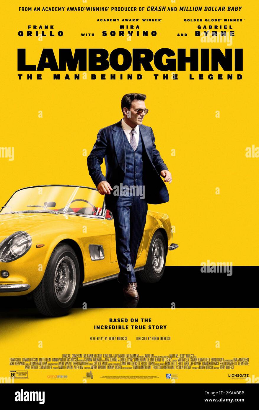 LAMBORGHINI: THE MAN BEHIND THE LEGEND, (aka LAMBORGHINI), US poster, Frank  Grillo, as Ferruccio Lamborghini, 2022. © Lionsgate / Courtesy Everett  Collection Stock Photo - Alamy