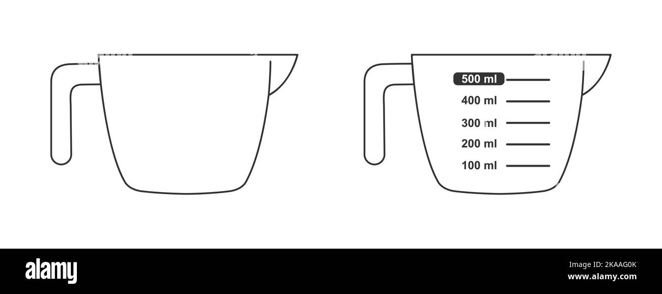 Measuring cup for baking and cooking color Vector Image