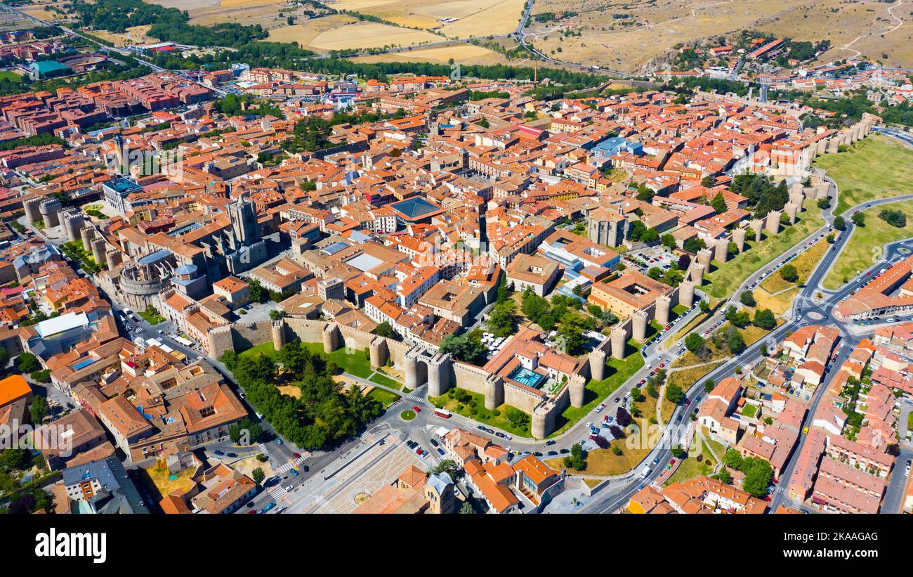 Avila spain aerial hi-res stock photography and images - Alamy